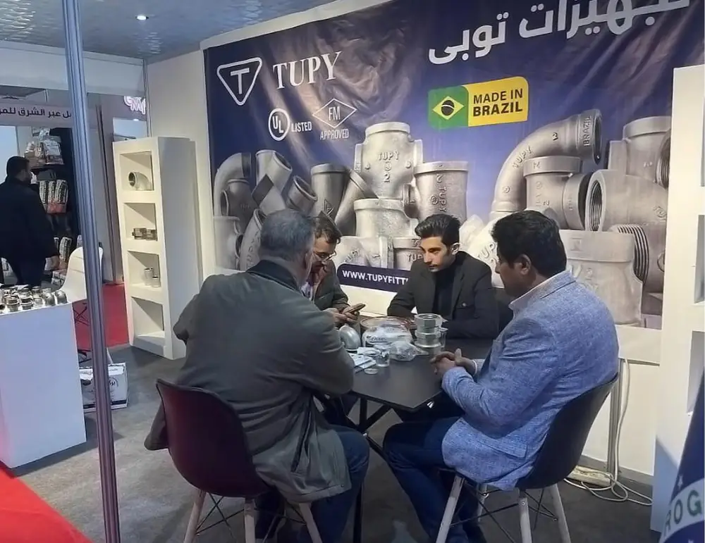 ABMT Group meeting customers at the TUPY stand, Iraq exhibition