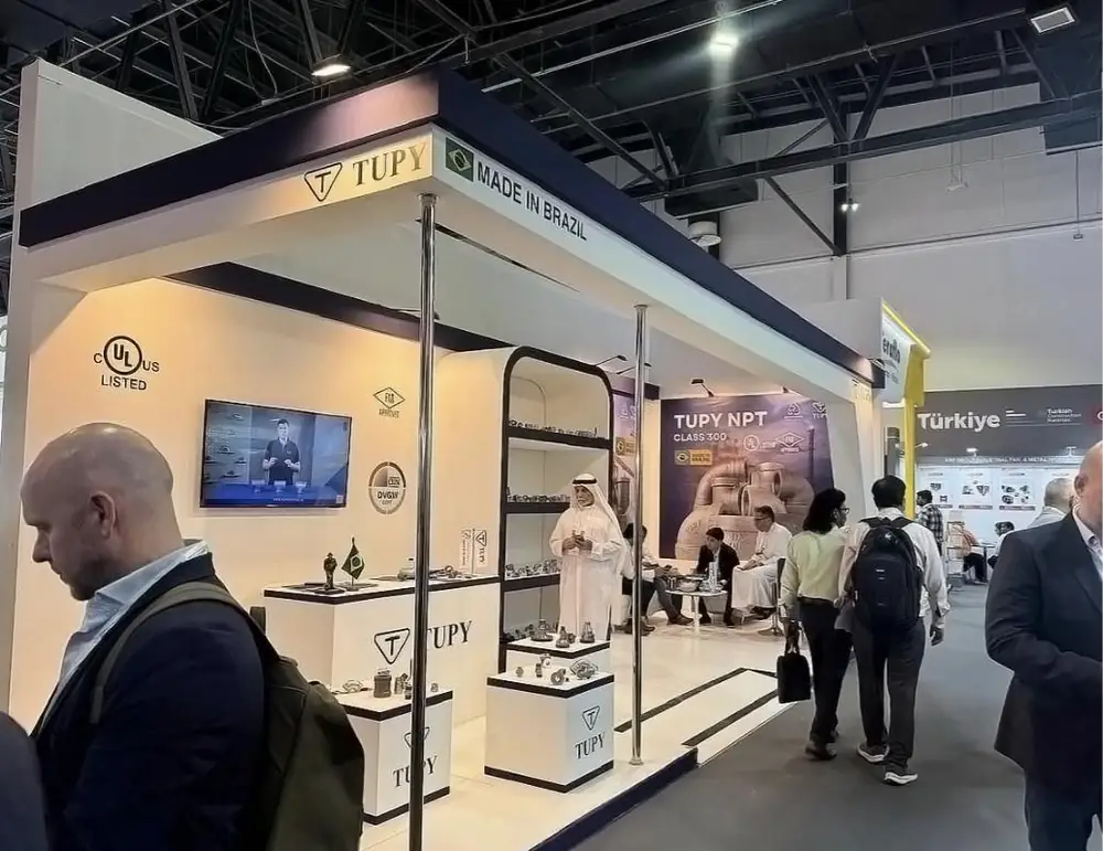 The ABMT Group and TUPY stand at Big 5 Global, Dubai