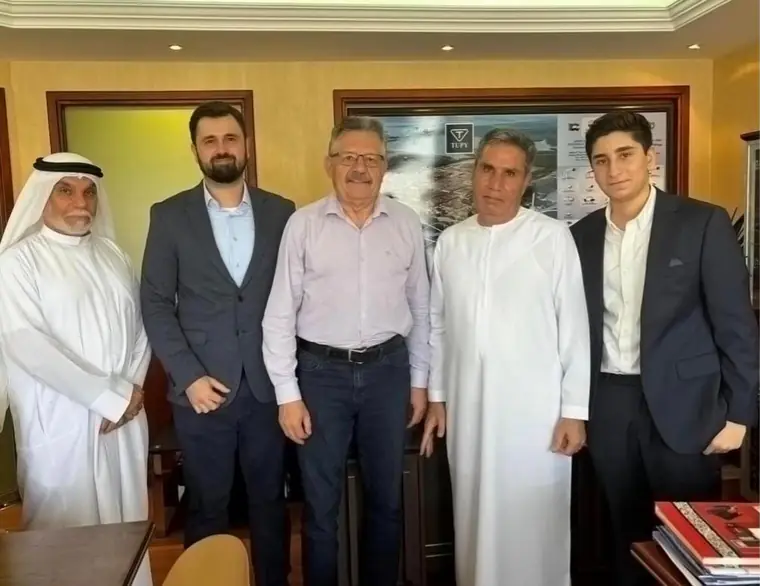 Representatives from TUPY headquarters at the Dubai office